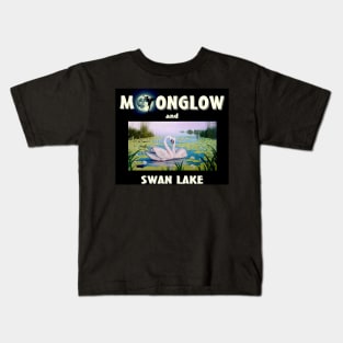 Moonglow abd Swan Lake Ballet Abstract Print Kids T-Shirt